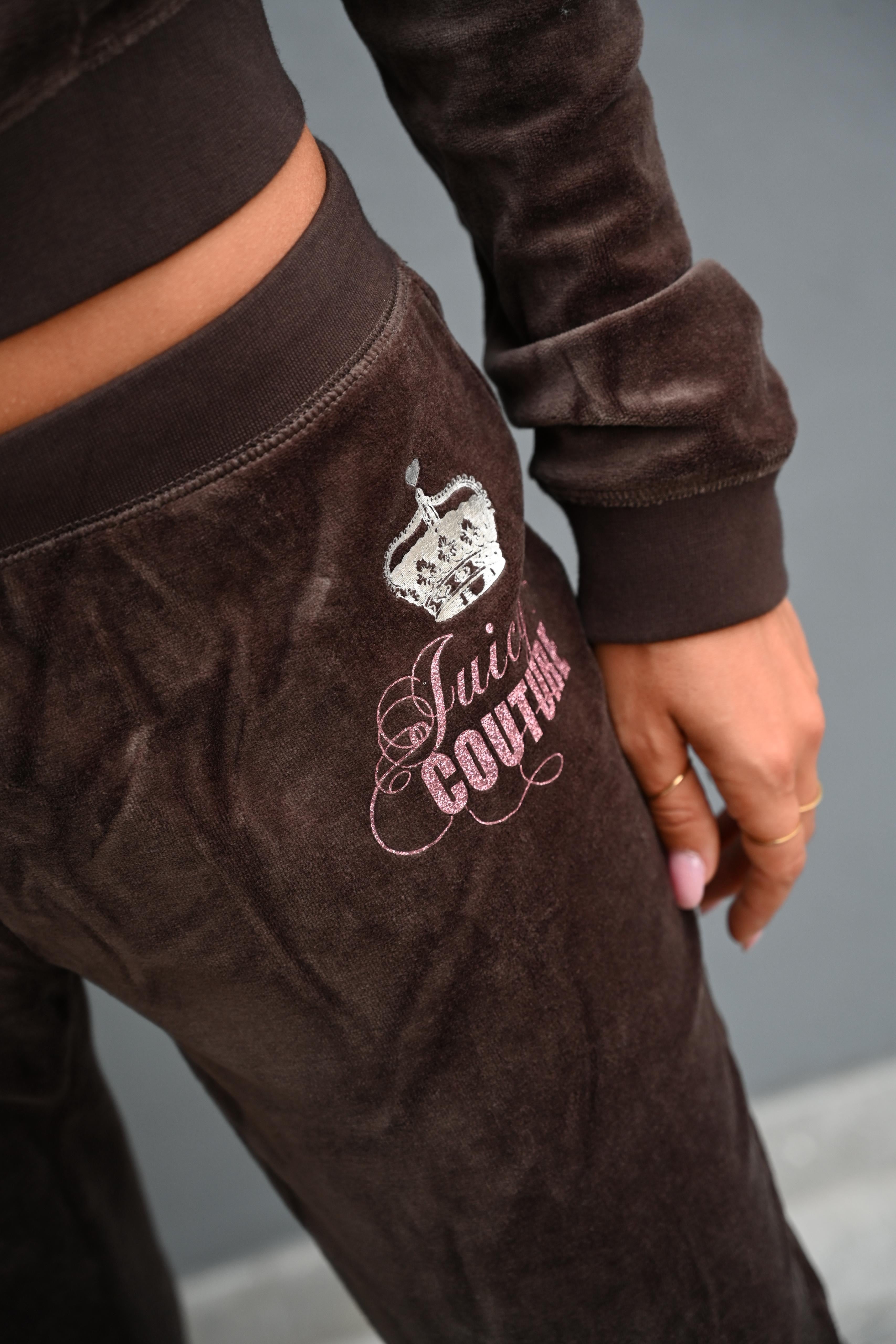 JUICY COUTURE - PANTALONE TUTA Her Majesty Caisa MARRONE