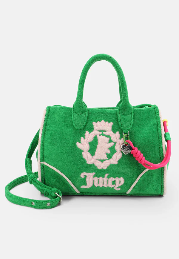 Borsa Juicy Couture Verde in Spugna con Logo Ricamato — 1/5