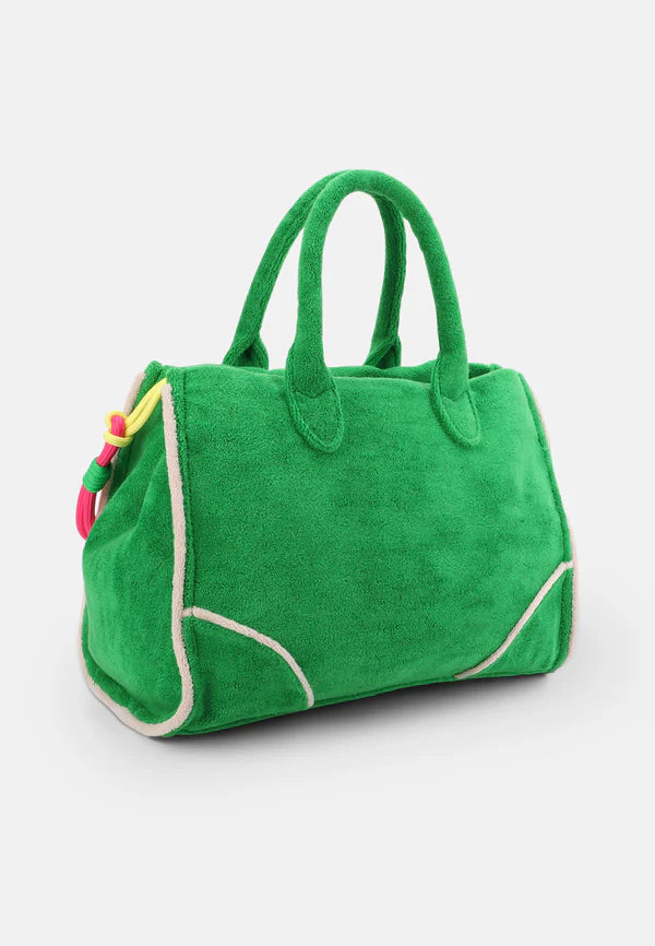 Borsa Juicy Couture Verde in Spugna con Logo Ricamato — 2/5