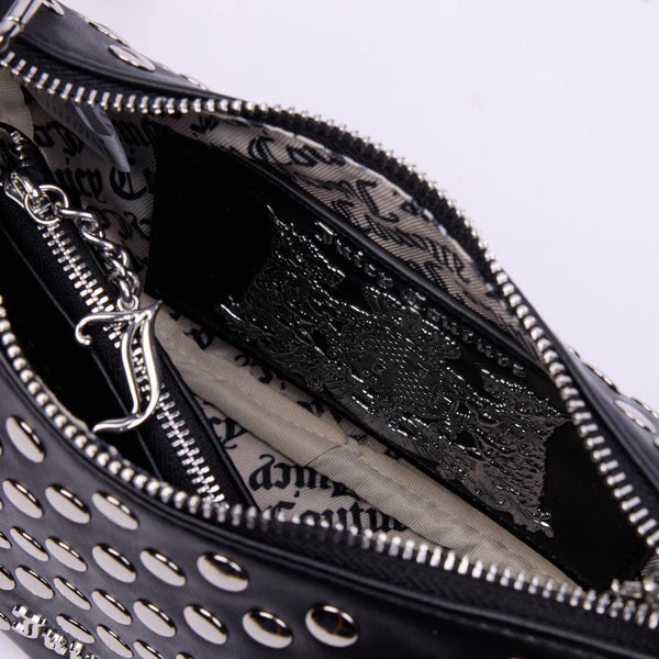 JUICY COUTURE - All over stud black pu handbag
