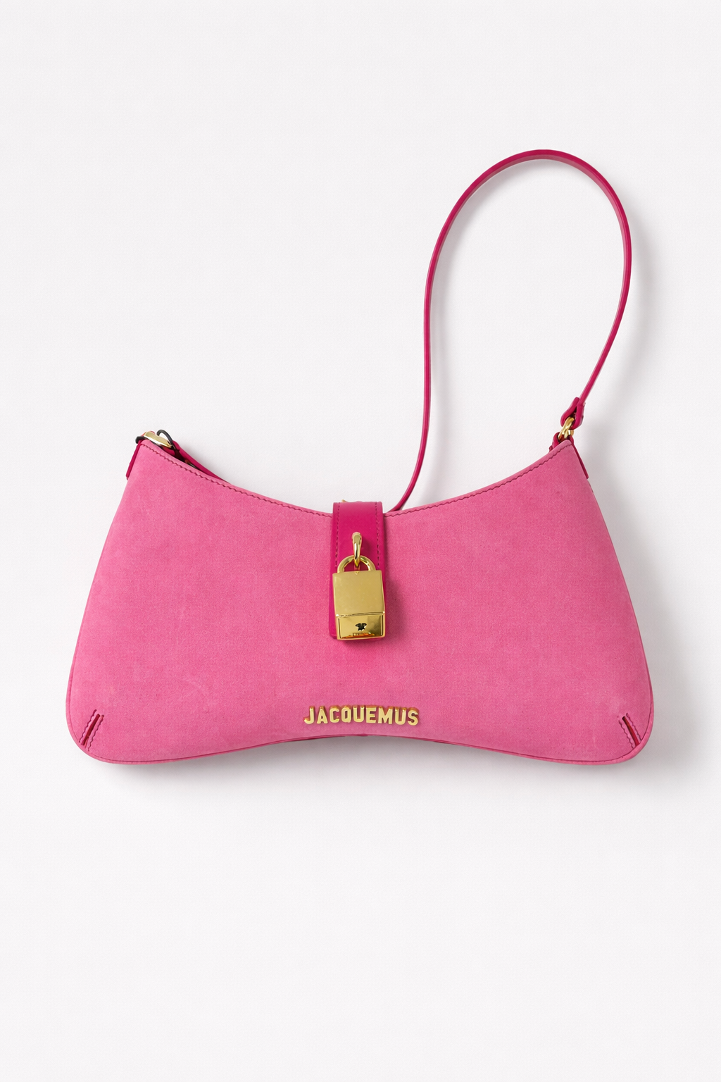 Jacquemus Mini Shoulder Bag Rosa con Lucchetto