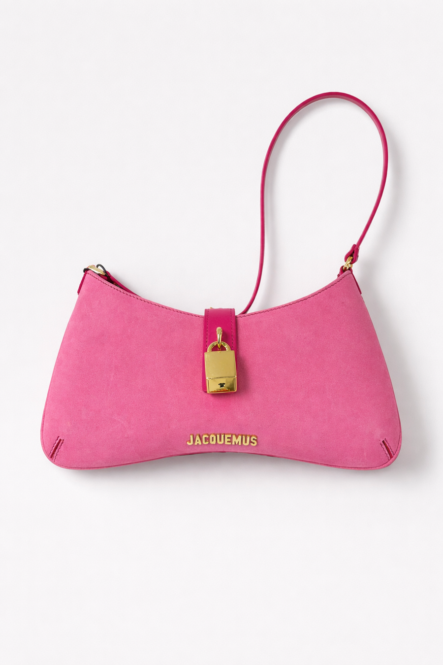 Jacquemus Mini Shoulder Bag Rosa con Lucchetto — 1/2
