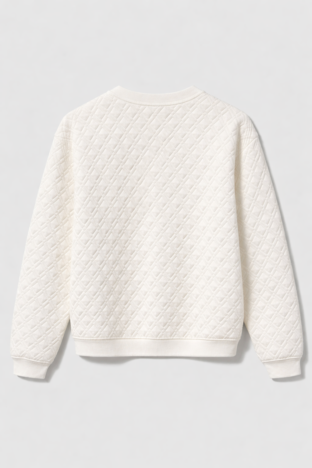 Felpa Gucci in cotone trapuntato con logo – Bianco