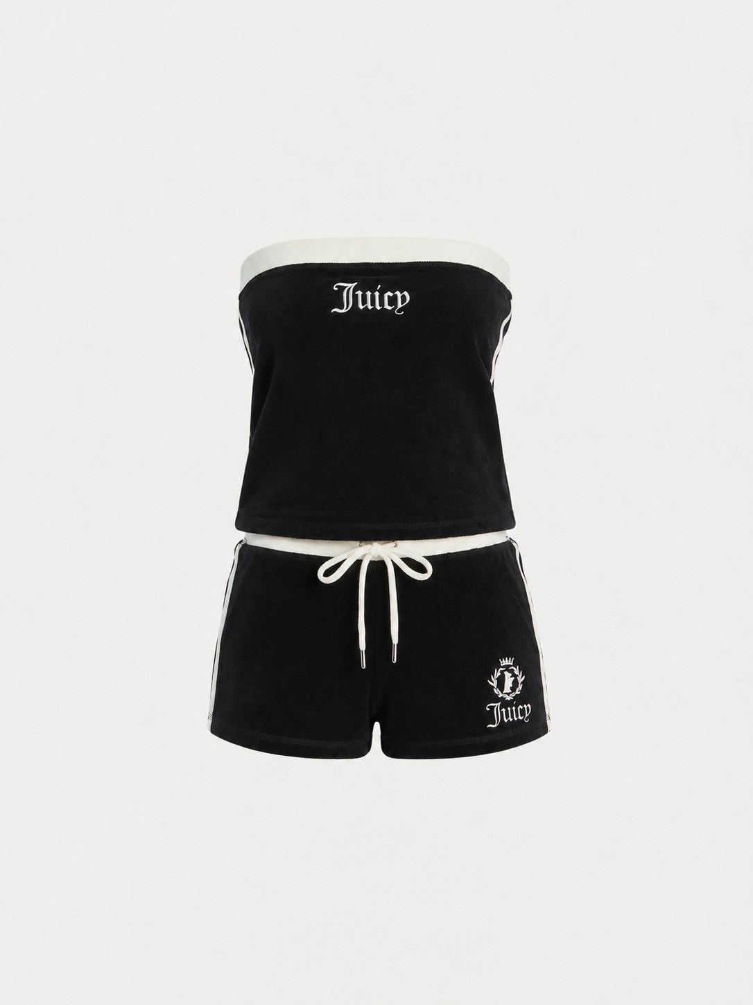 Completo Juicy Couture in ciniglia – Top fascia e shorts