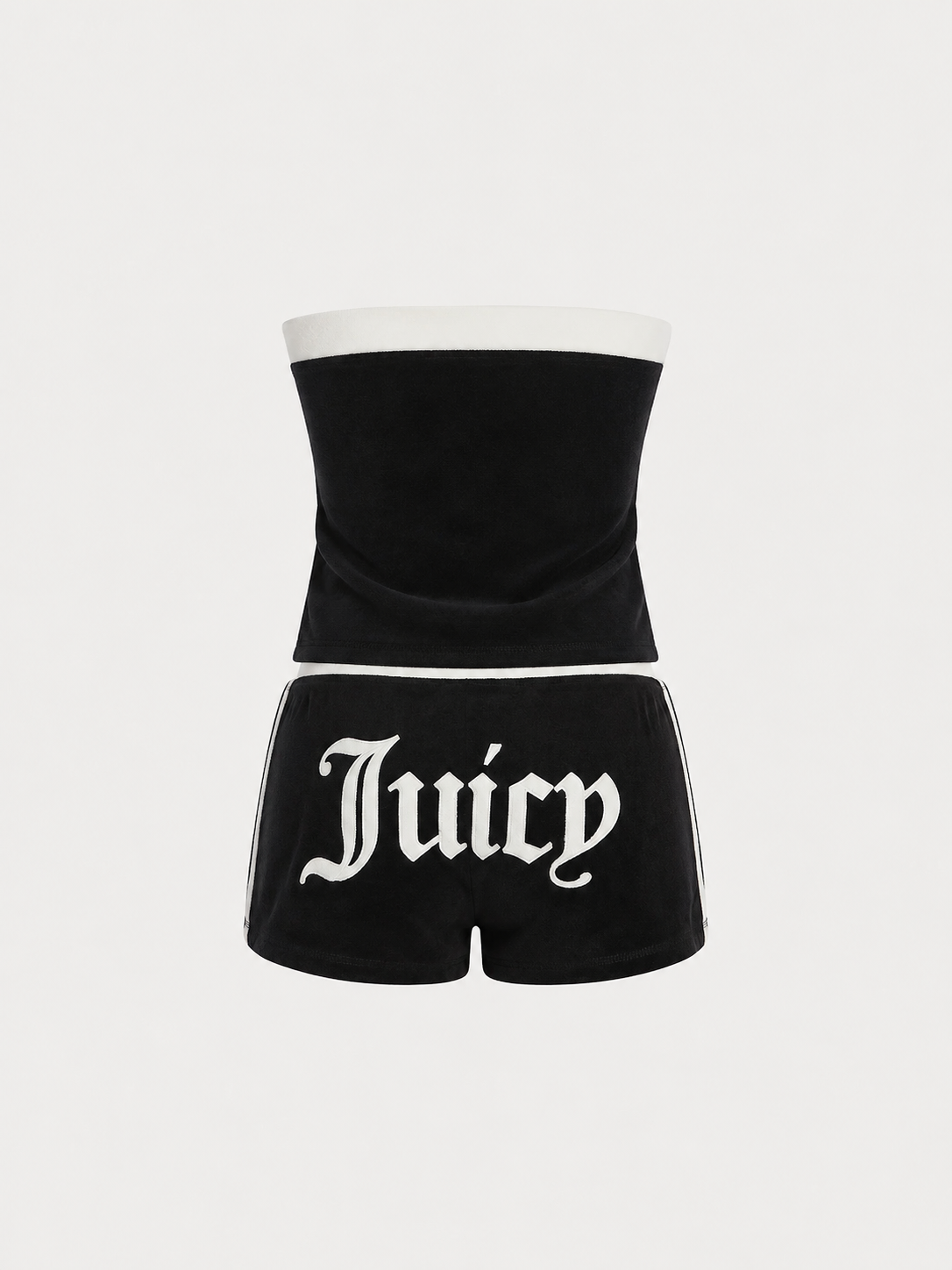 Completo Juicy Couture in ciniglia – Top fascia e shorts