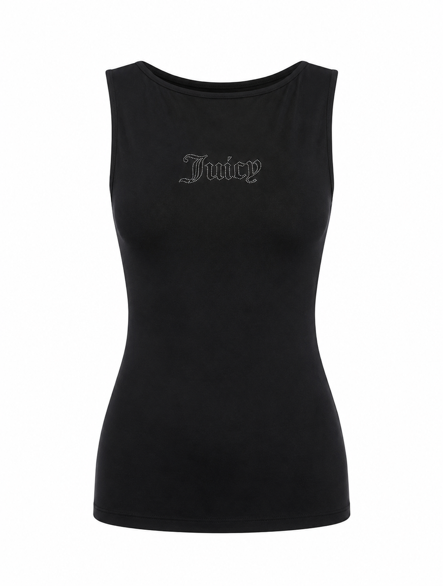 Abito Midi Donna Juicy Couture Logo Frontale – Vestito Aderente in Jersey — 3/5