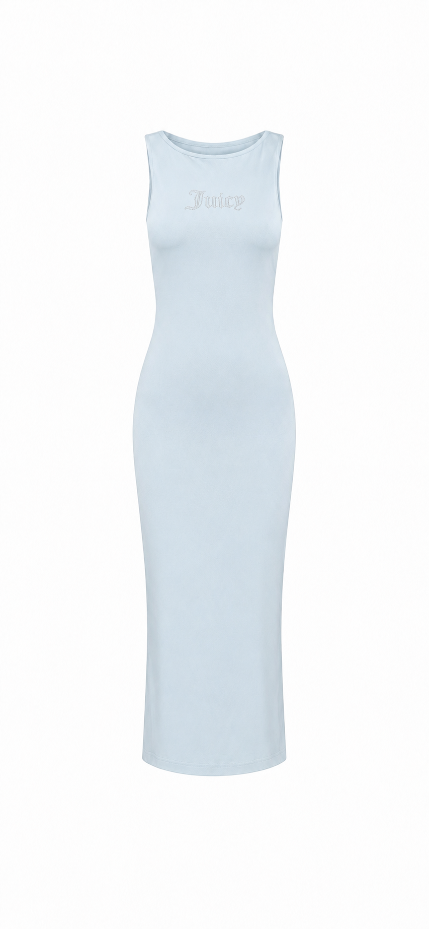 Abito Midi Donna Juicy Couture Logo Frontale – Vestito Aderente in Jersey