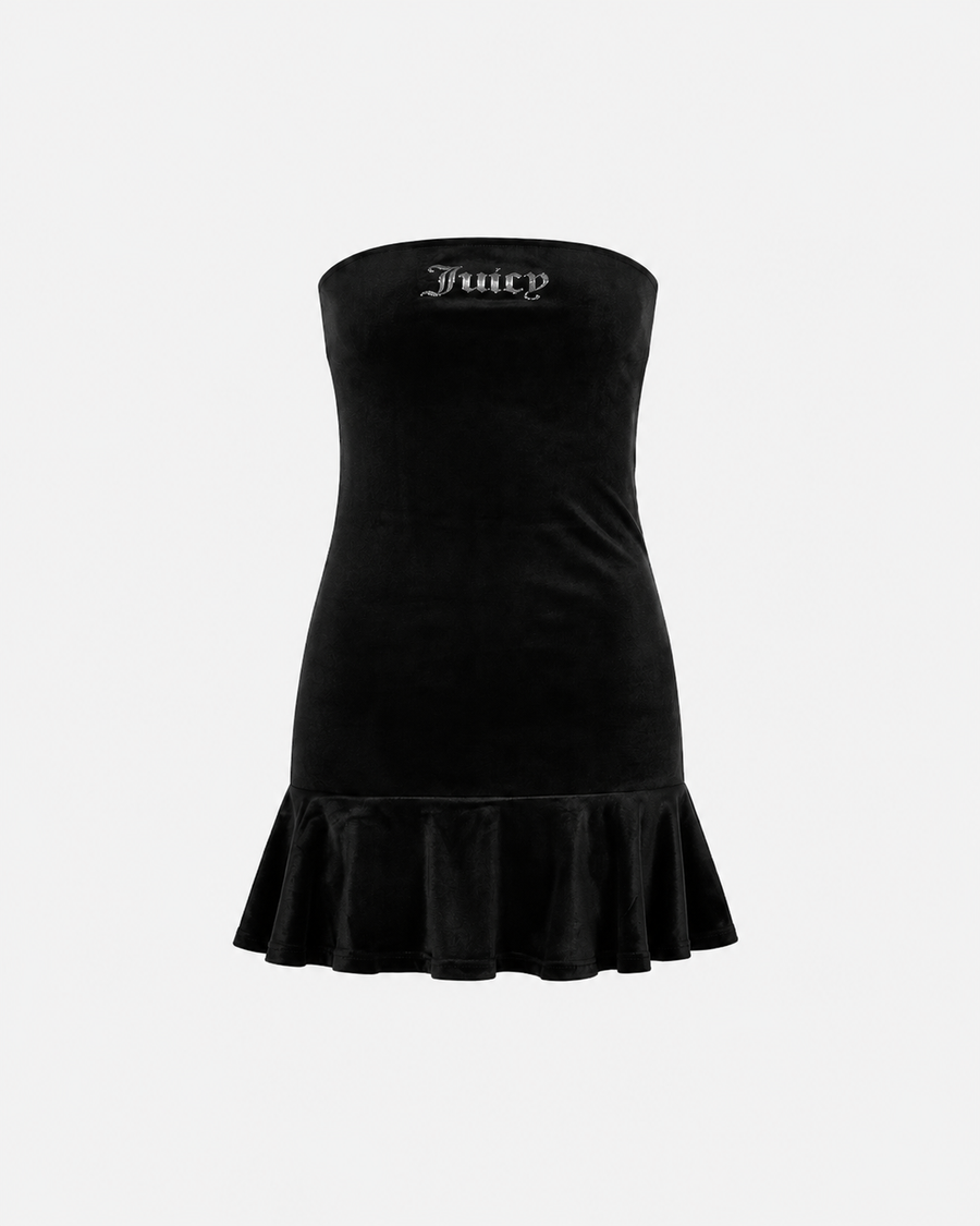 Abito Mini Juicy Couture in Velluto Nero — 1/2