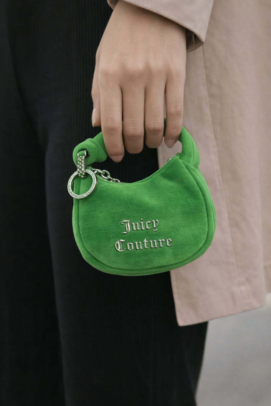 Borsa Mini Juicy Couture Verde in Velluto – Iconic Y2K Bag — 3/3