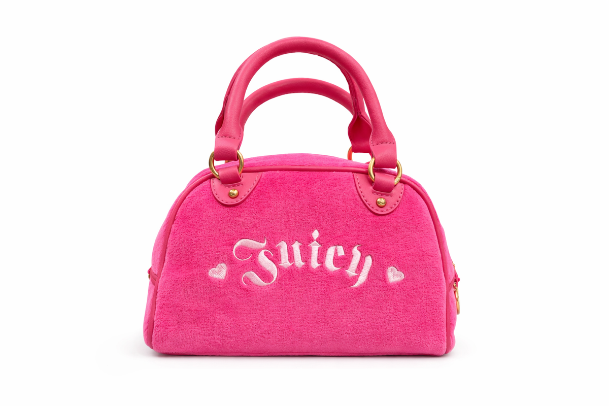 Borsa Juicy Couture Rosa – Mini Handbag in Velour Iconica