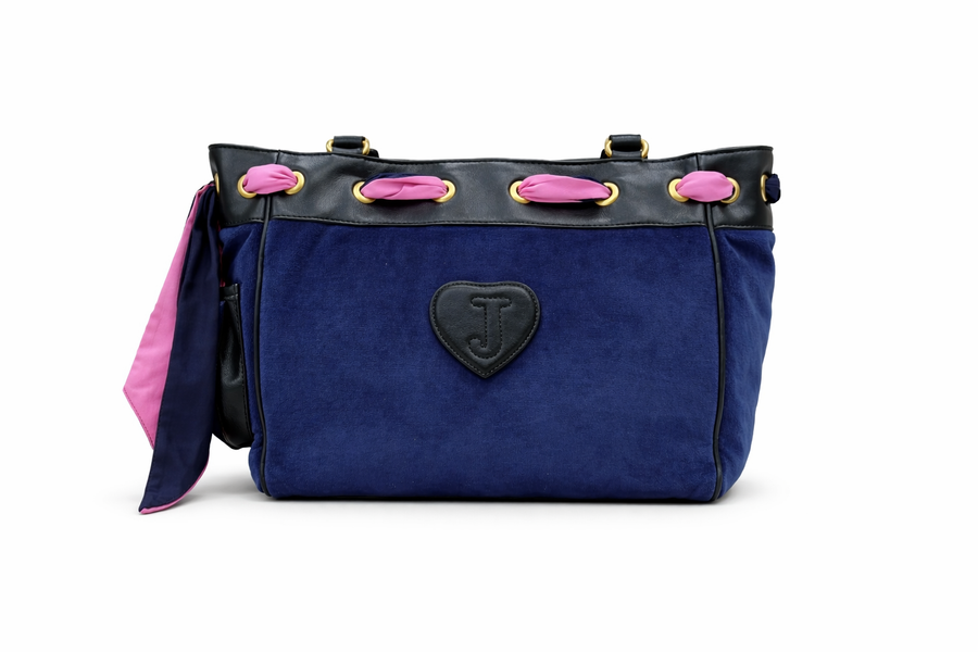 Borsa Juicy Couture Daydreamer Blu e Rosa – Iconica Shopper Glam — 2/2