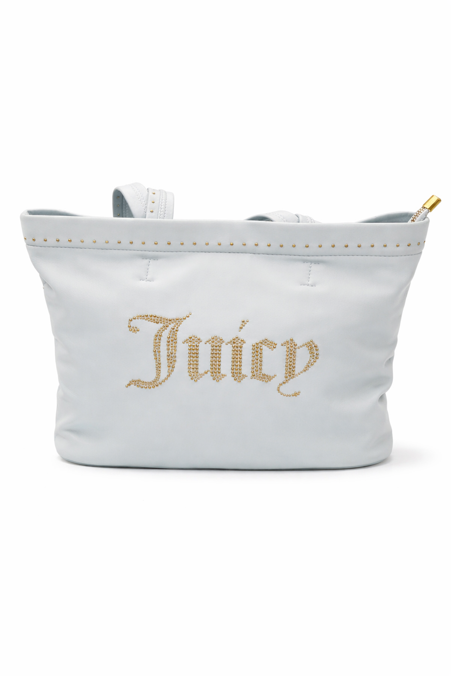 Borsa Juicy Couture azzurra con logo oro – Shopper elegante da donna — 1/2