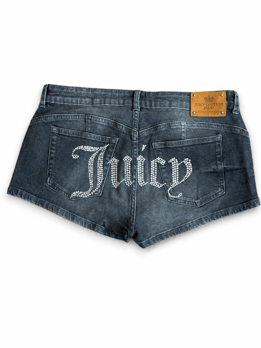 Shorts Donna Juicy Couture in Denim con Logo Strass