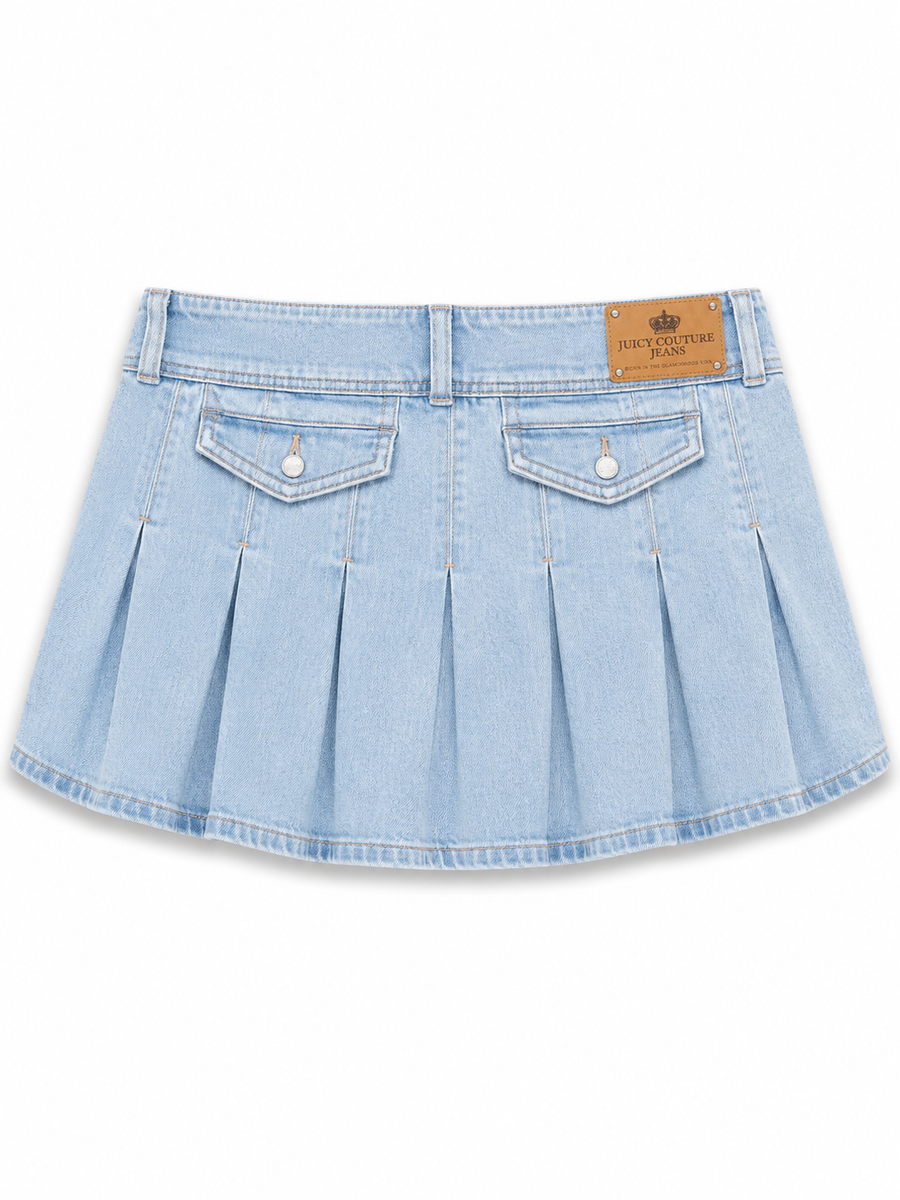 Gonna Mini Donna Juicy Couture in Denim Balze — 1/4