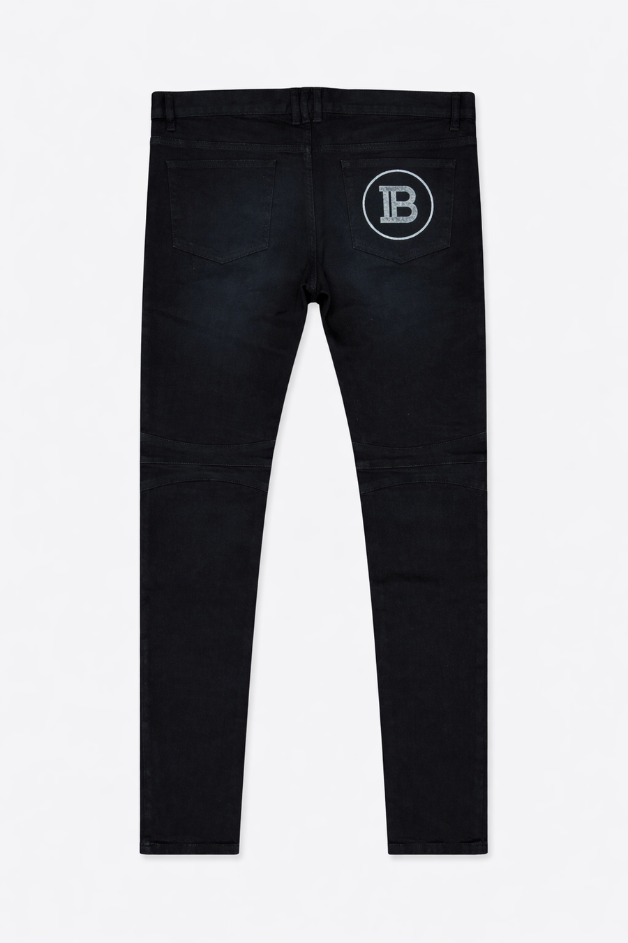Jeans Balmain neri biker con zip — 2/2