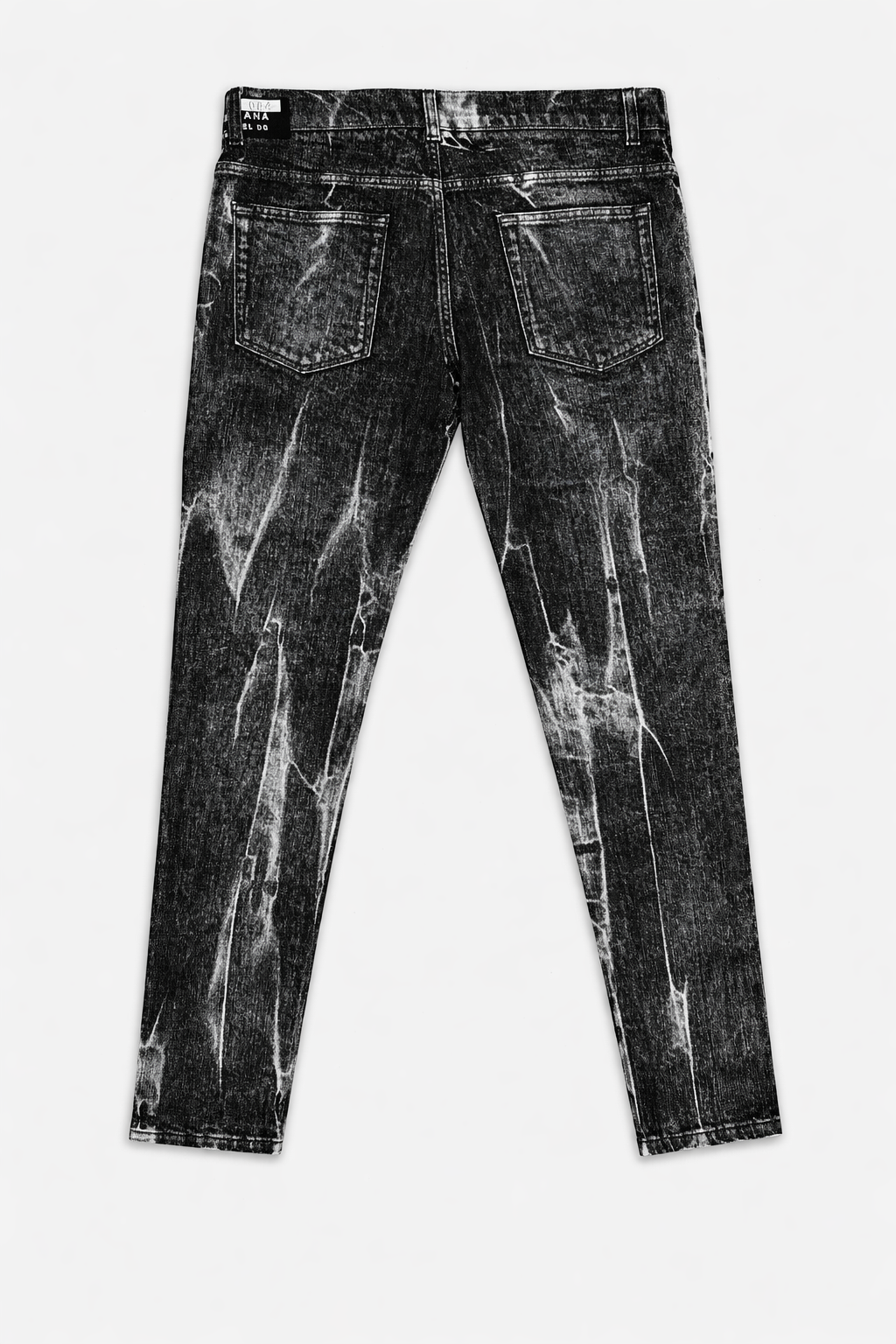 Jeans Dolce & Gabbana uomo neri effetto marmorizzato – Slim Fit