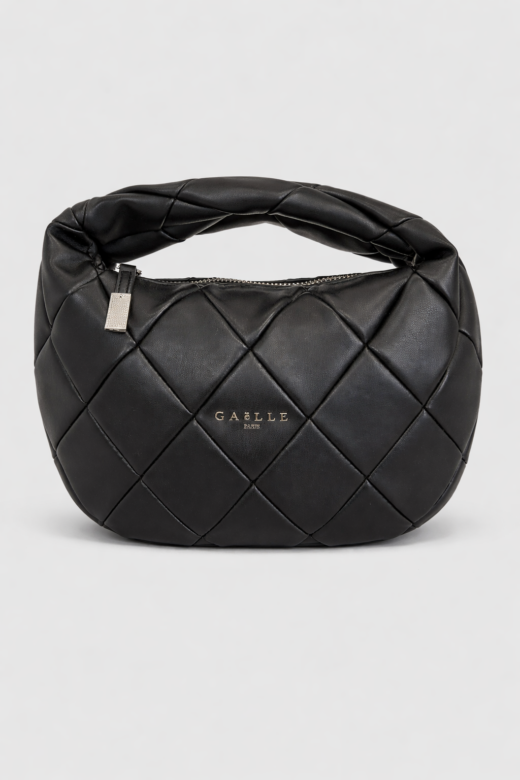 Borsa Donna Gaelle Paris Nera Trapuntata con Manico Imbottito