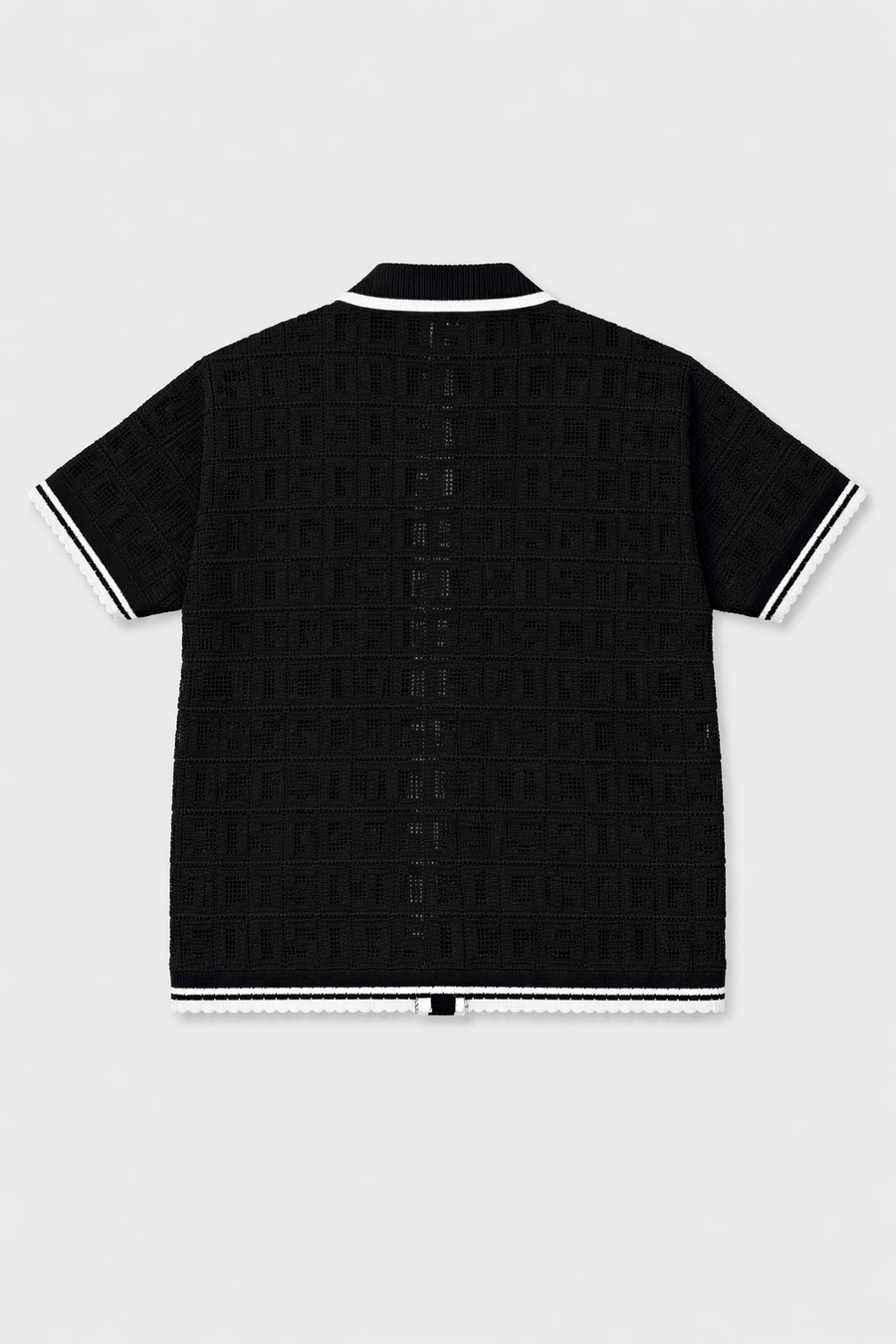 Camicia GCDS in Maglia Nera con Dettagli a Contrasto — 2/2