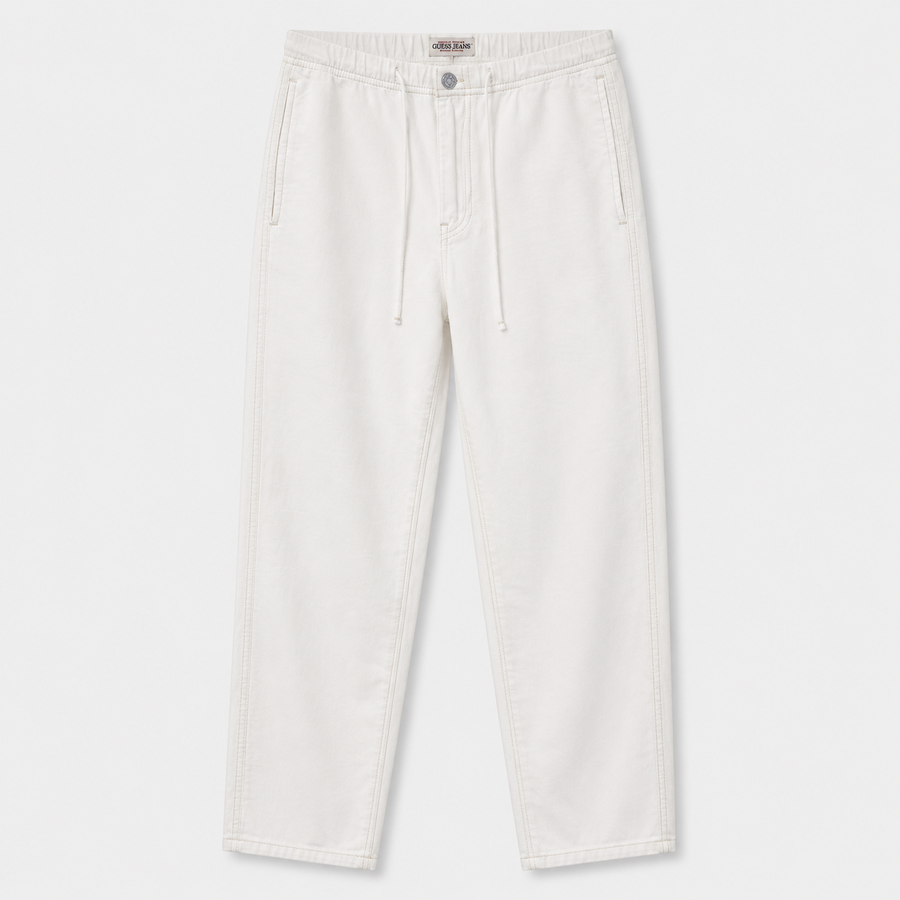 Pantaloni Guess Jeans bianchi con coulisse — 1/2