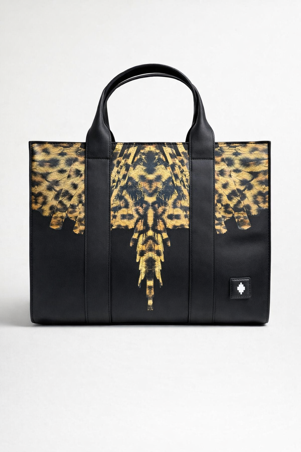 Borsa Marcelo Burlon County of Milan – Tote Bag nera con stampa iconica