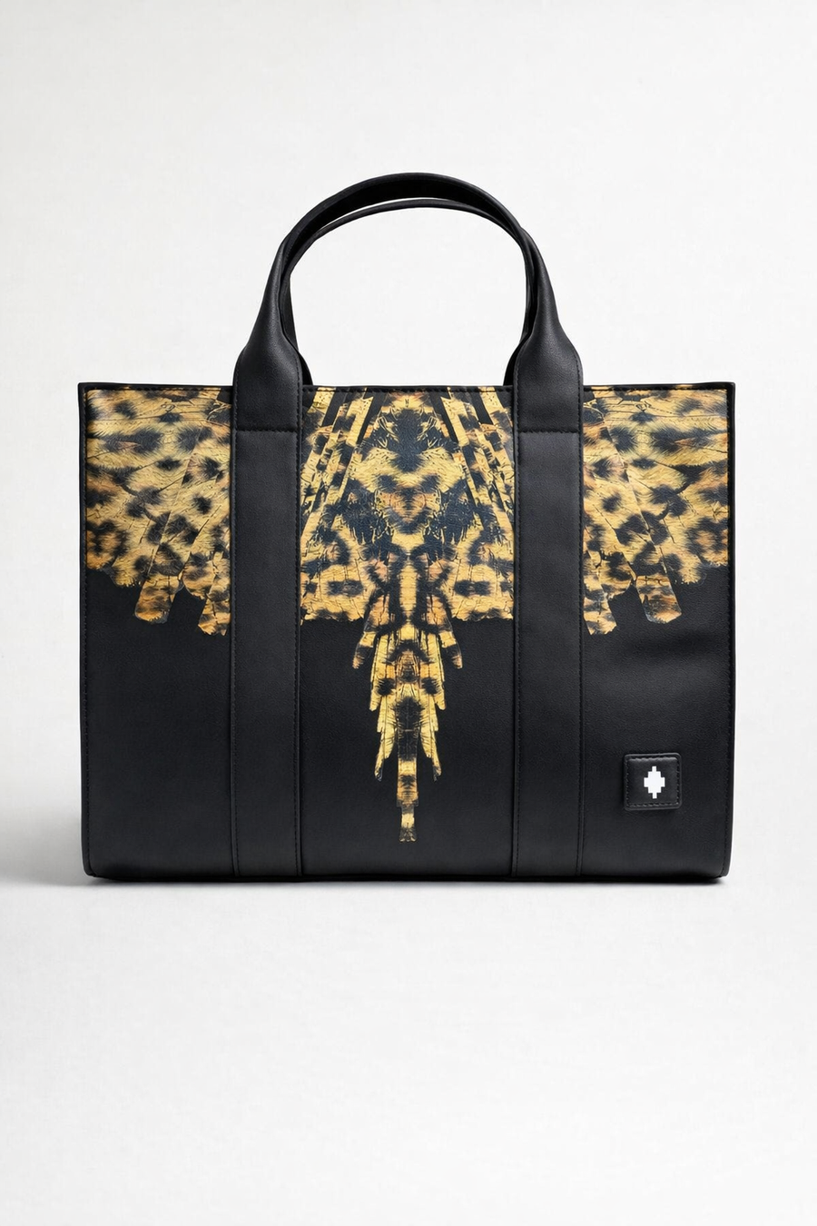 Borsa Marcelo Burlon County of Milan – Tote Bag nera con stampa iconica — 1/2