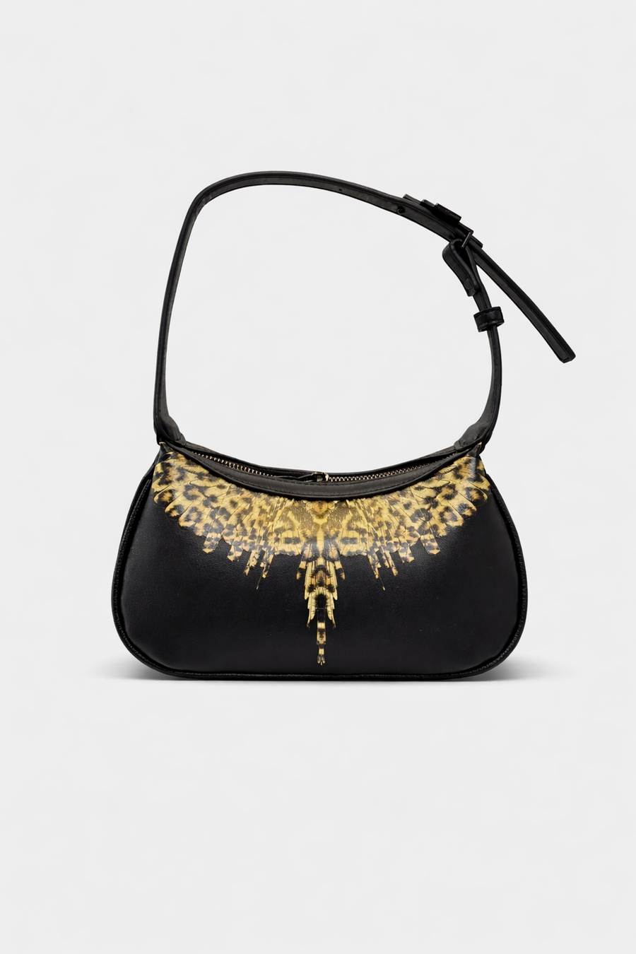 Borsa Marcelo Burlon County of Milan – Shoulder bag nera con stampa iconica — 1/2