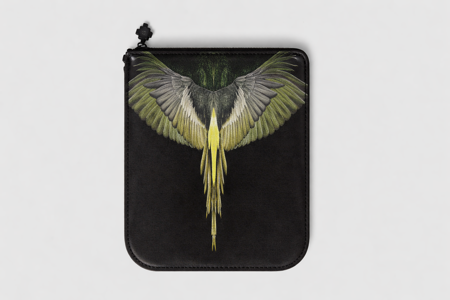 Pochette Marcelo Burlon County of Milan – Ala Iconica Verde — 1/2