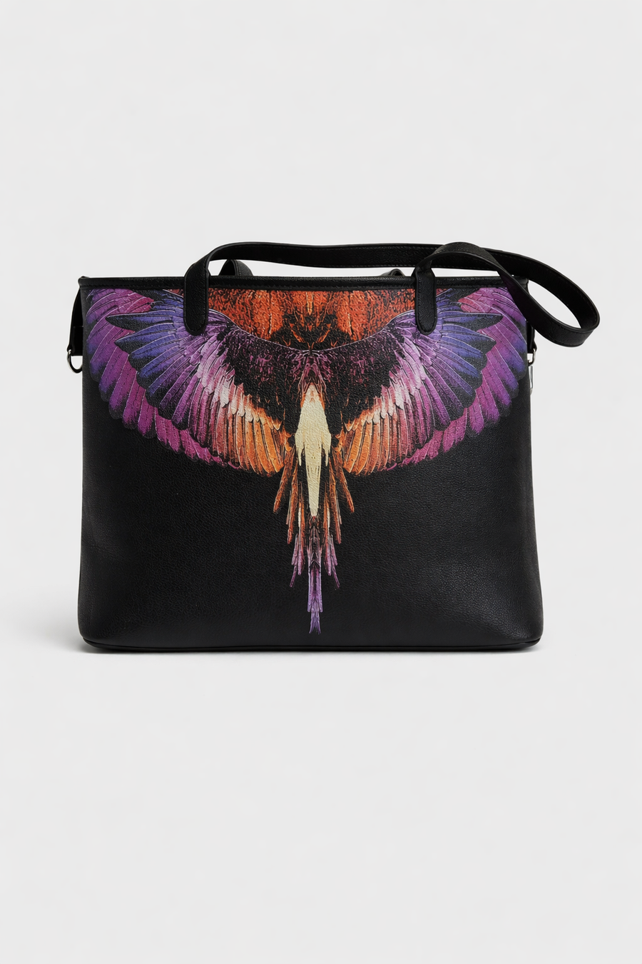 Shopper Marcelo Burlon Wings – Nero con stampa iconica — 1/2