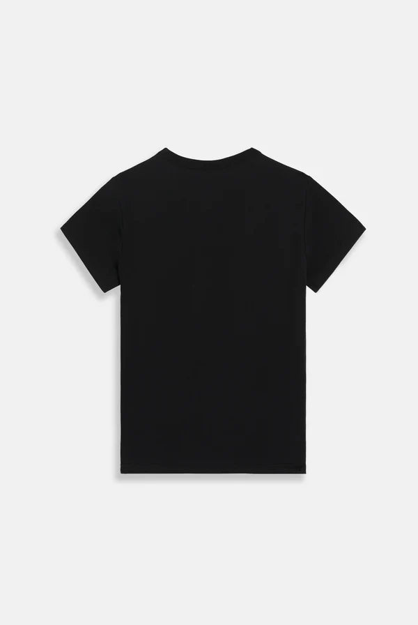 JUICY COUTURE - Black dog crest diamante tshirt