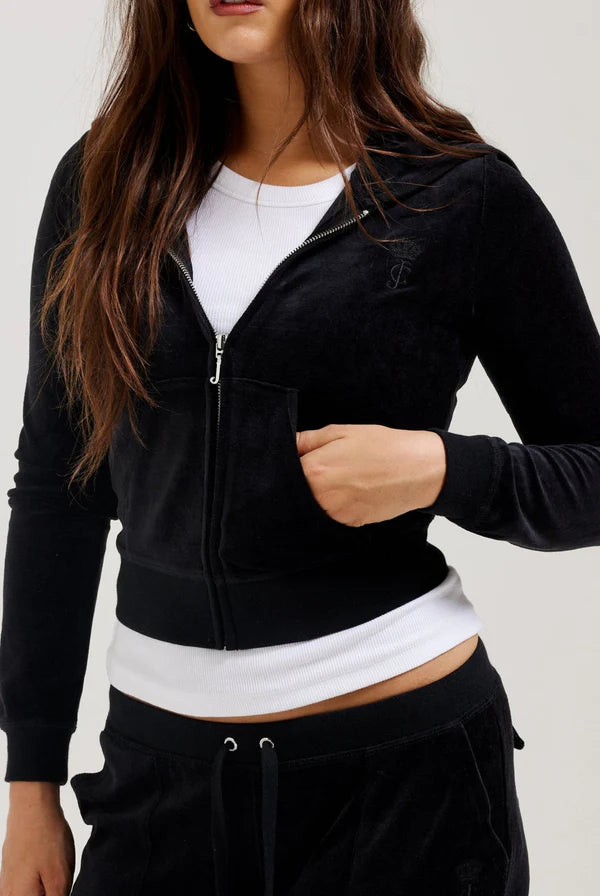 Felpa Black Bamboo Velour Heritage Hoodie — 3/5