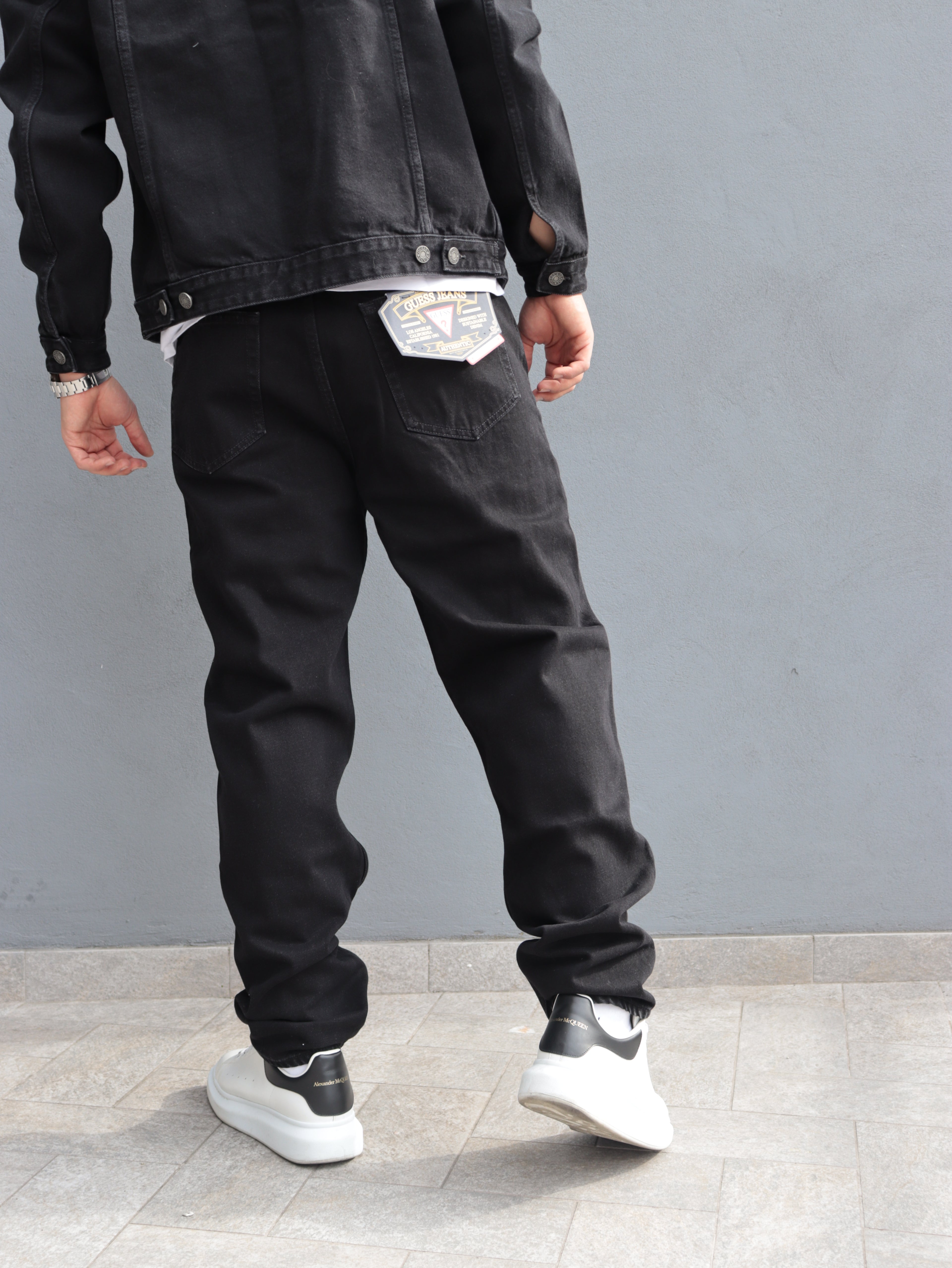 Jeans Uomo Guess Jeans Neri – Denim Regular Fit Stile Casual Urban
