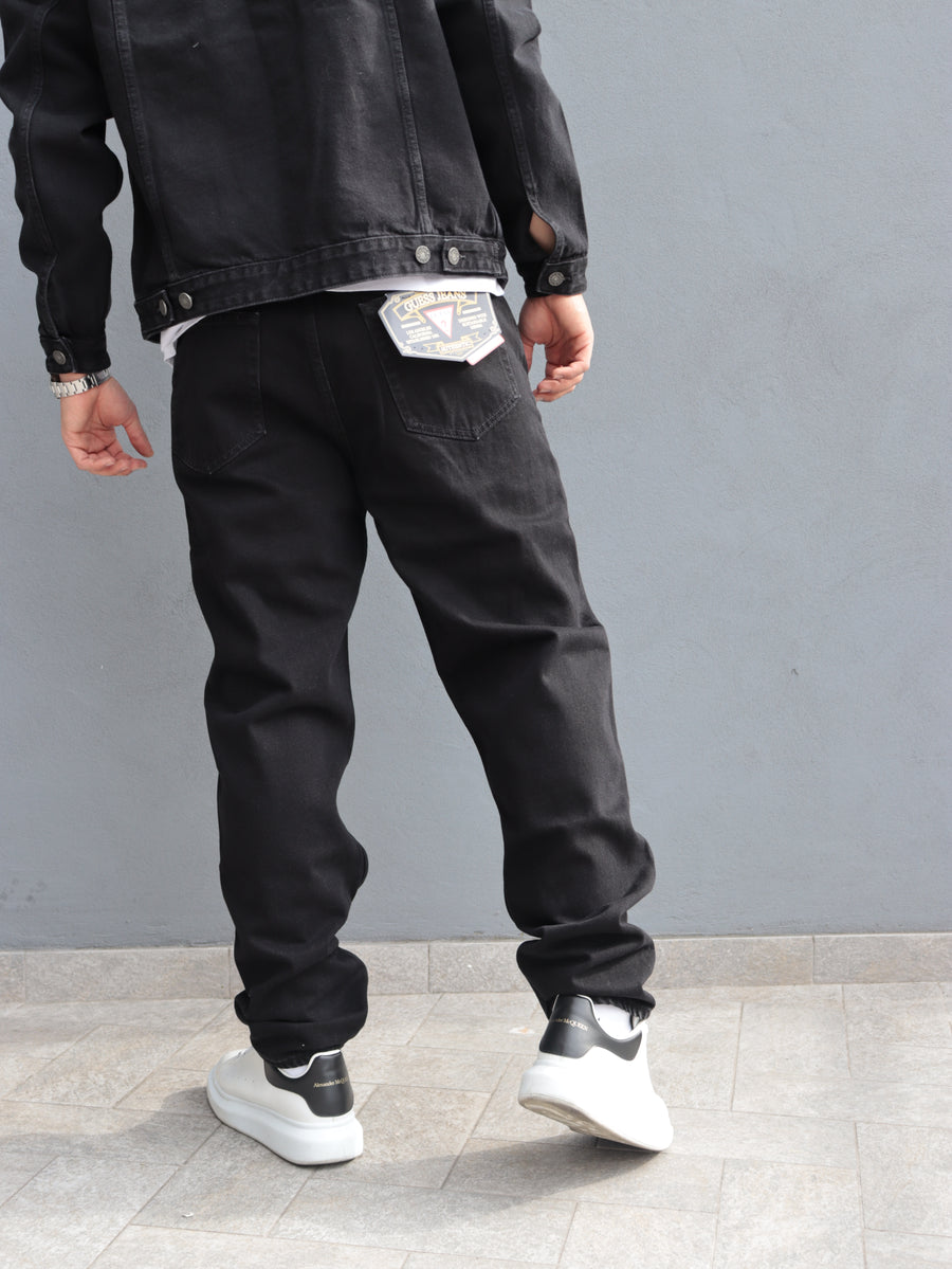 Jeans Uomo Guess Jeans Neri – Denim Regular Fit Stile Casual Urban