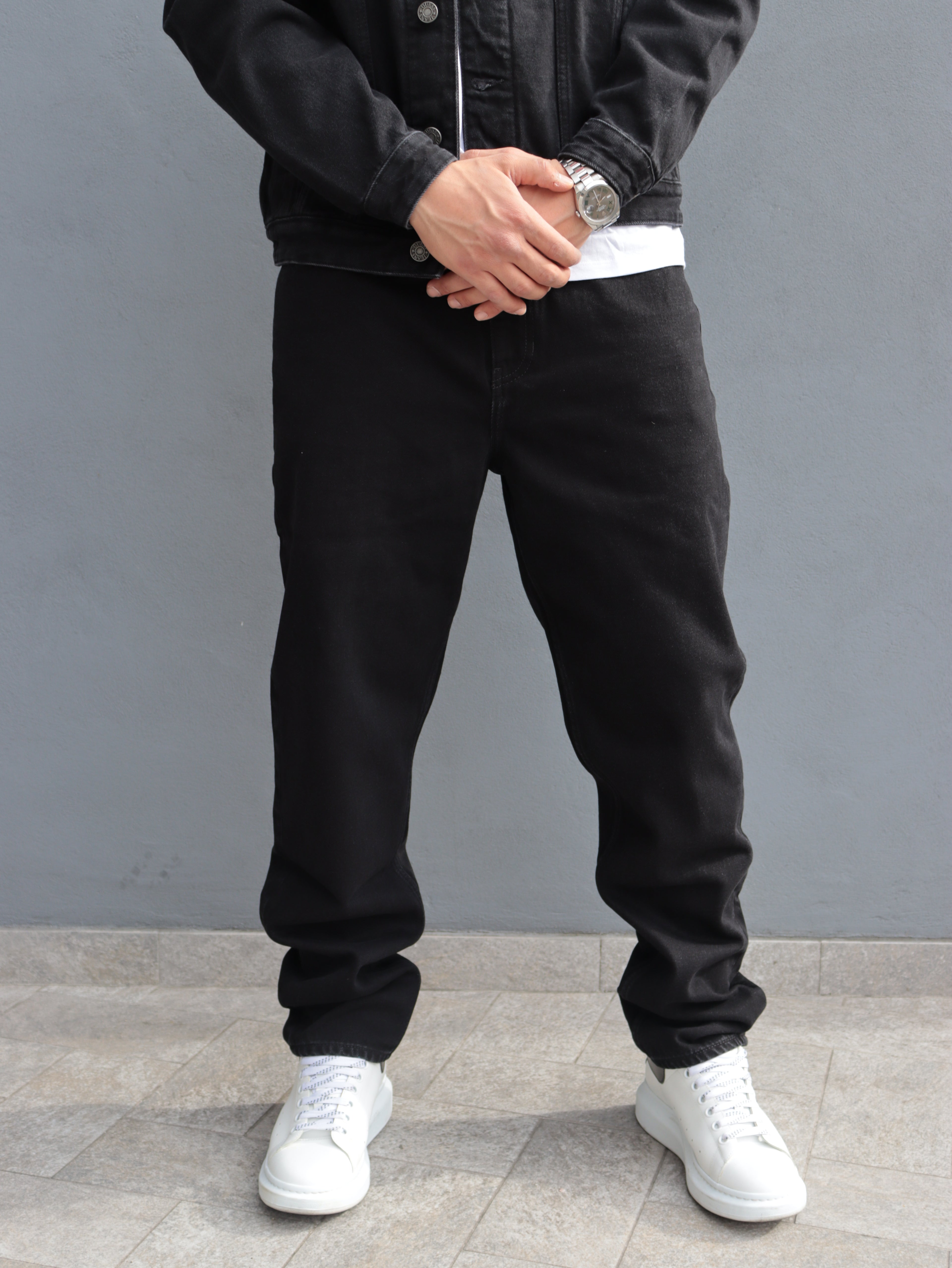 Jeans Uomo Guess Jeans Neri – Denim Regular Fit Stile Casual Urban