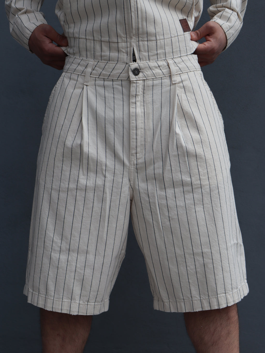 Bermuda Guess Jeans uomo a righe in cotone