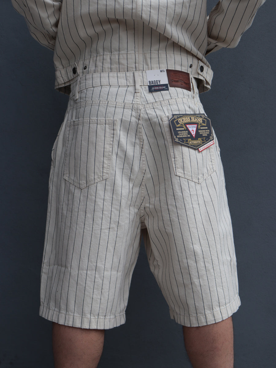 Bermuda Guess Jeans uomo a righe in cotone — 3/3