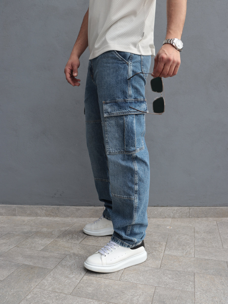 Guess Jeans Uomo Cargo Denim – Stile Casual Moderno — 3/5