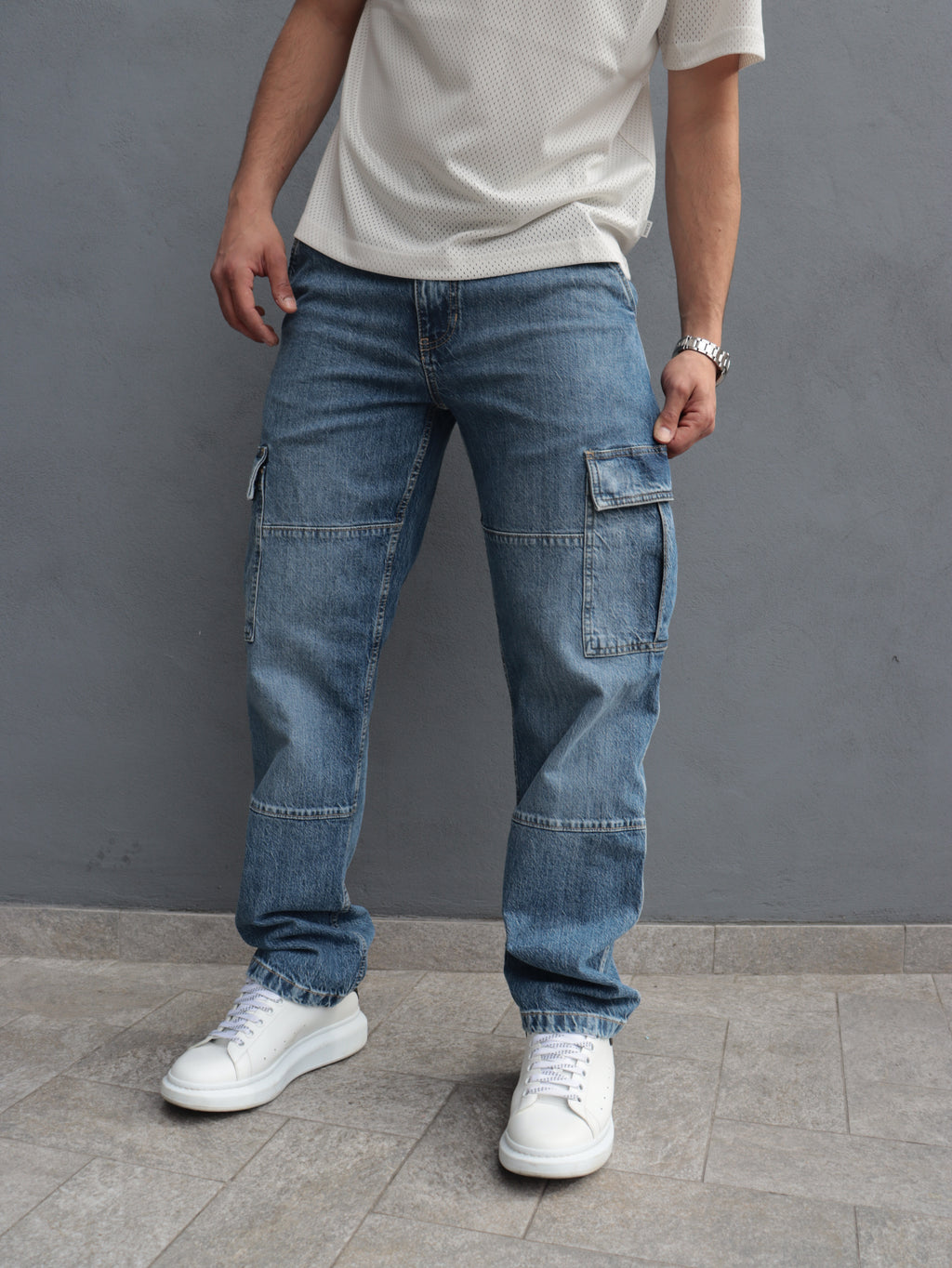 Guess Jeans Uomo Cargo Denim – Stile Casual Moderno