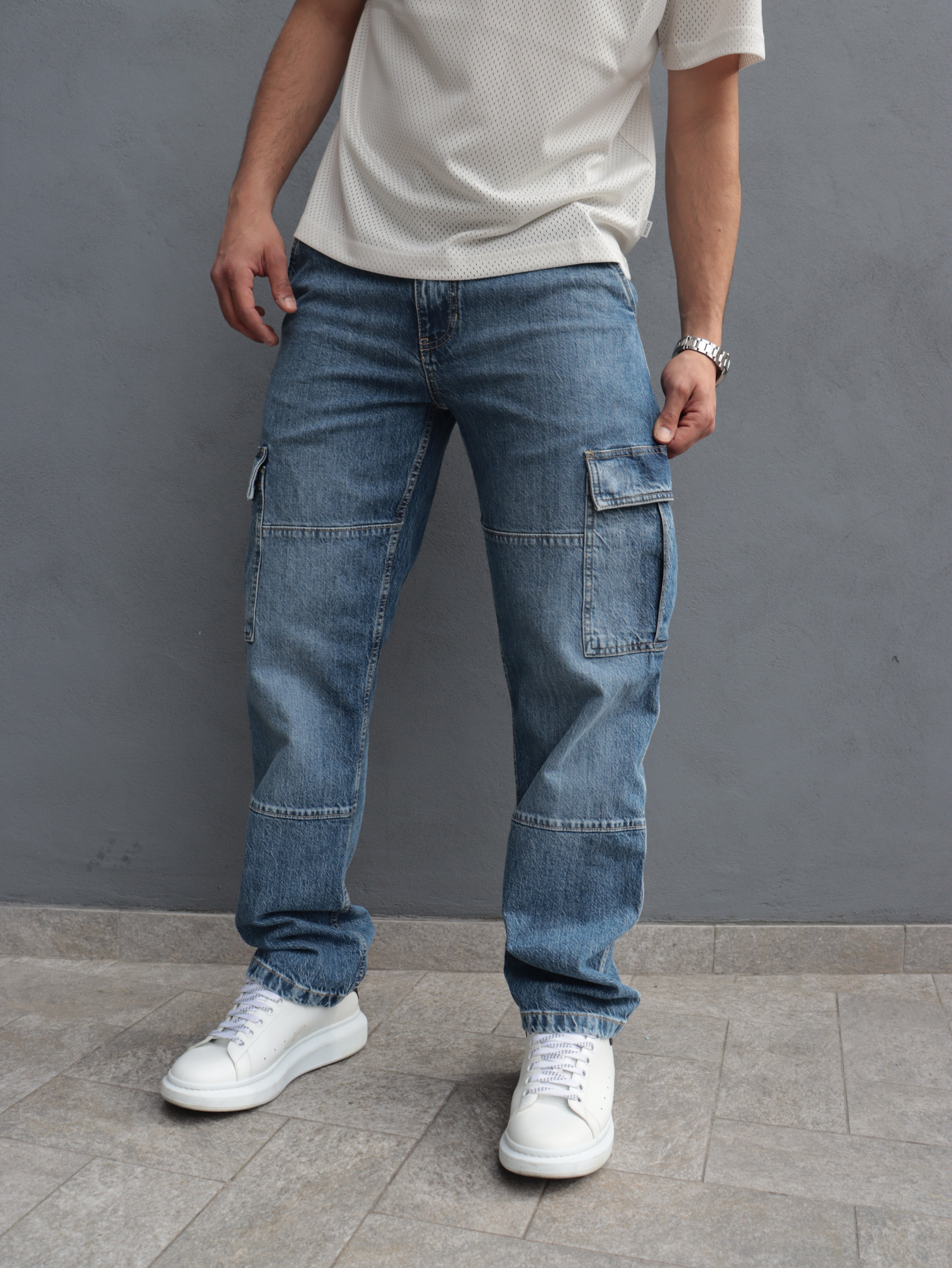 Guess Jeans Uomo Cargo Denim – Stile Casual Moderno