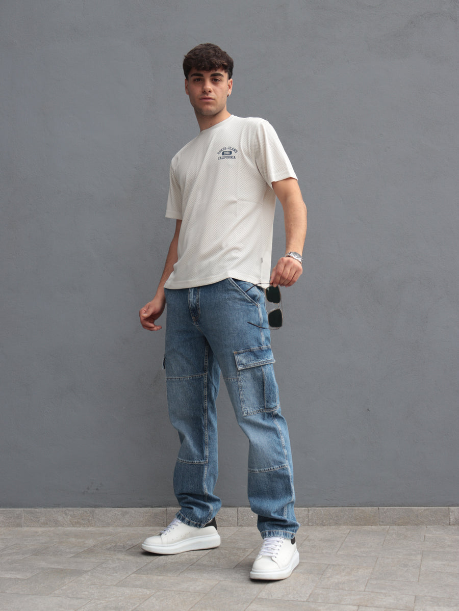 Guess Jeans Uomo Cargo Denim – Stile Casual Moderno — 5/5