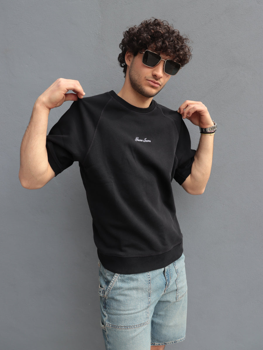 T-shirt Uomo Guess Jeans Nera – Stile Casual Premium — 2/3