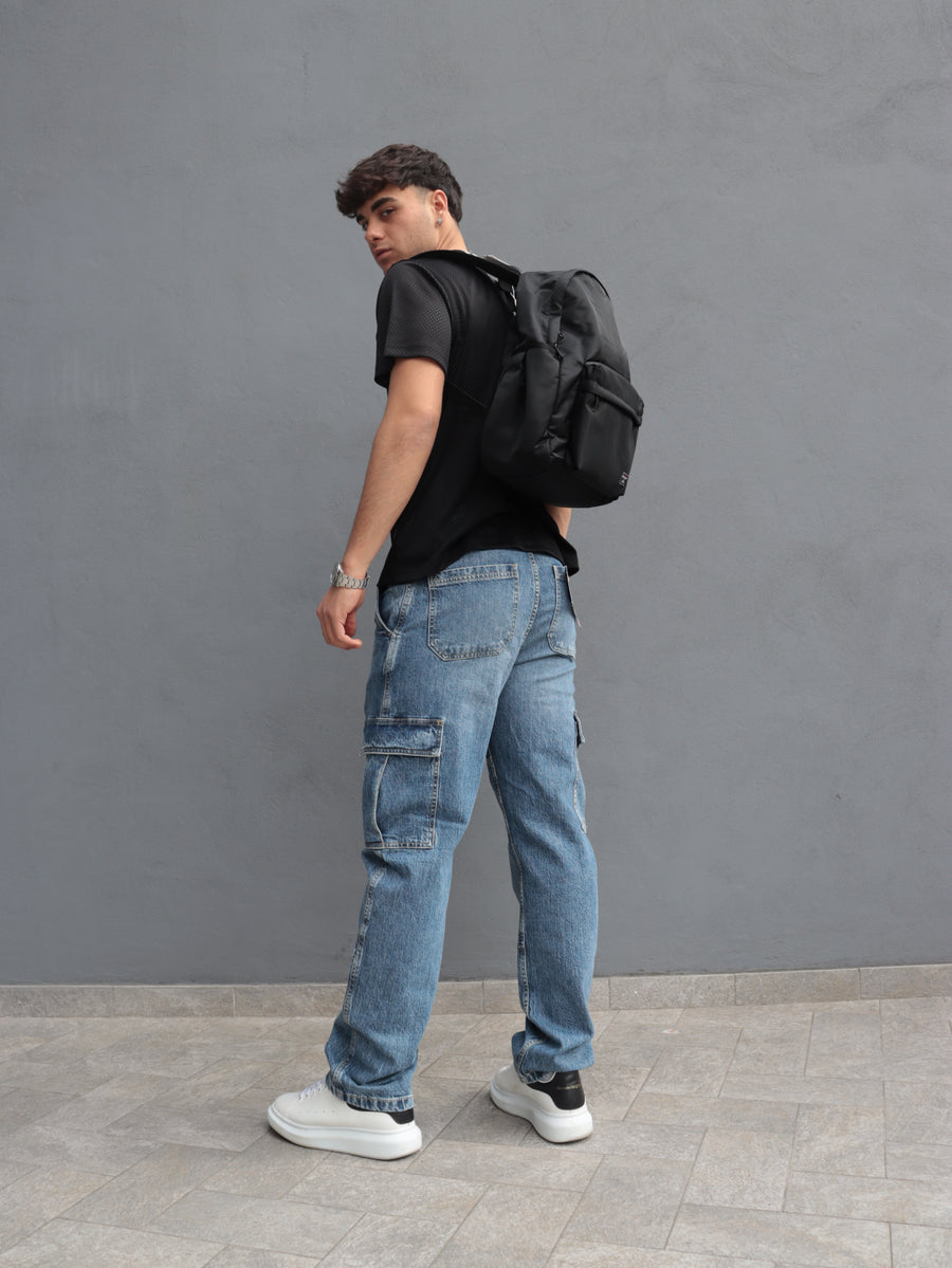 Zaino Guess Jeans Nero Uomo – Design Minimal e Comfort Quotidiano — 3/4