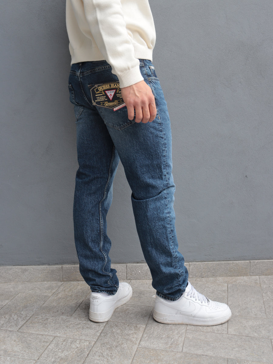 Jeans Guess Uomo Regular Fit Denim Blu – Stile Autentico e Comfort Quotidiano — 3/3