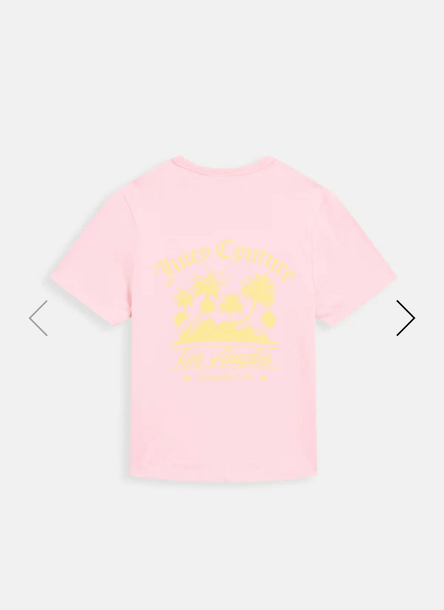 Juicy Pink La Beach Girlfriend Tee — 1/3