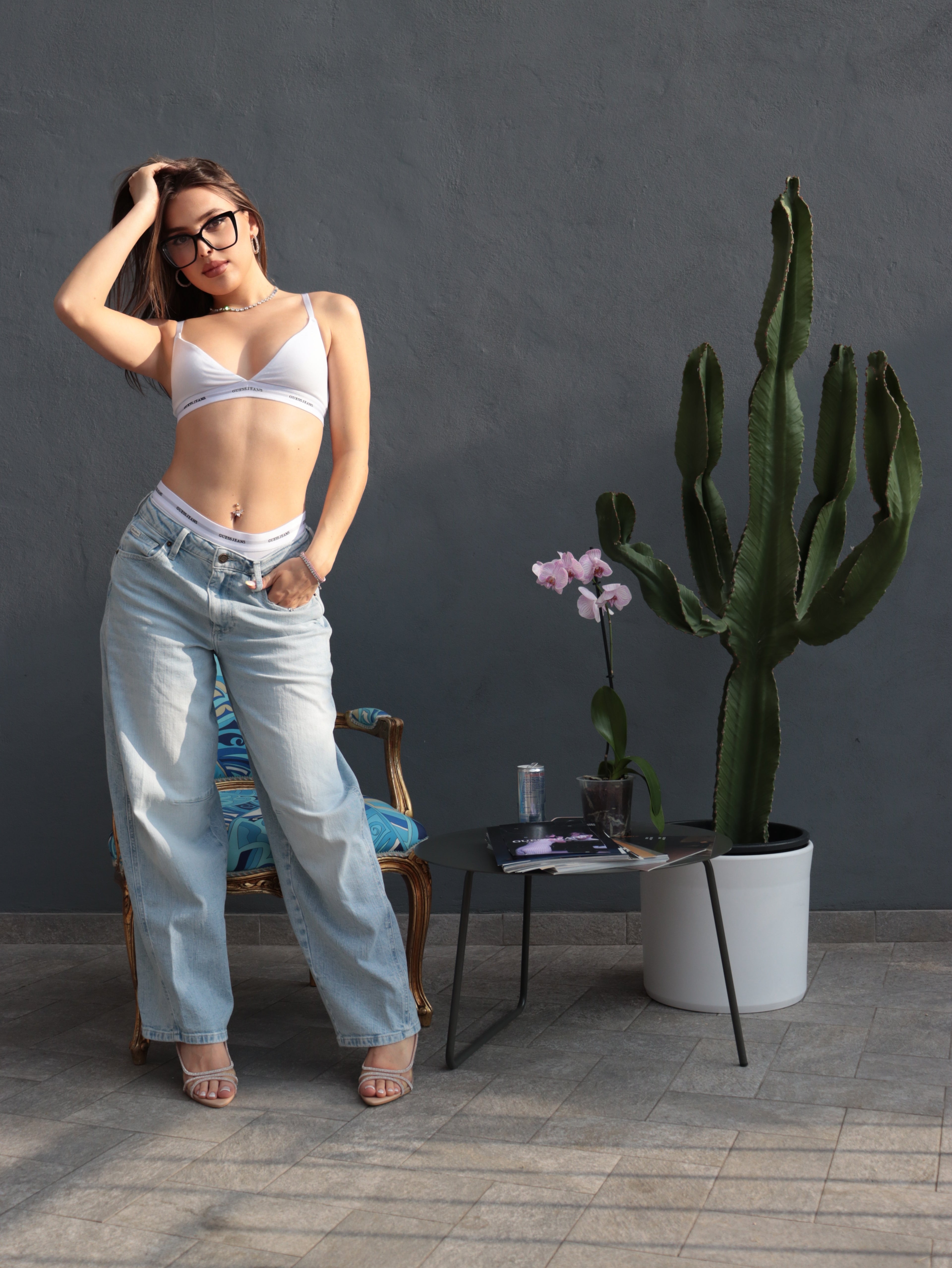 Jeans Guess Jeans - Wide Leg Lavaggio Chiaro