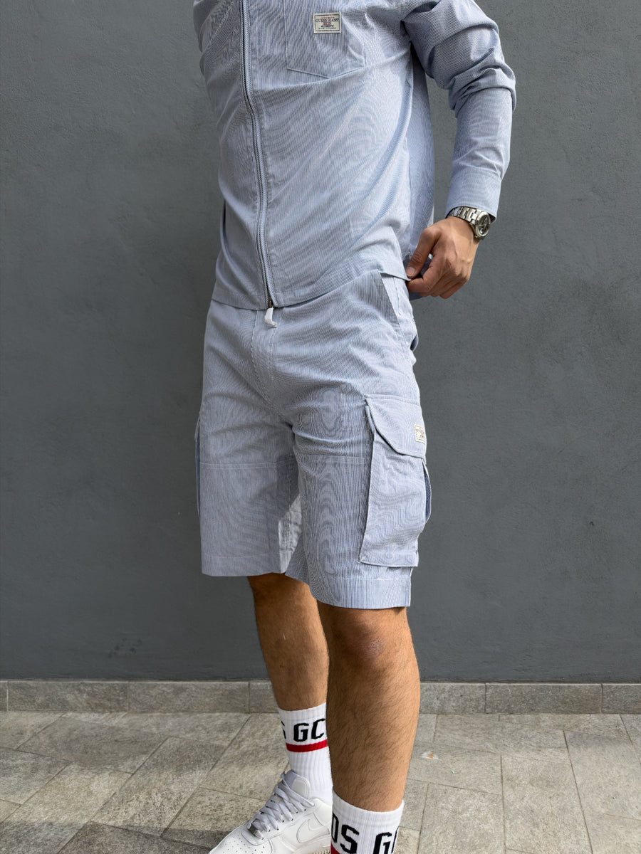 Pantaloncino Uomo Guess Jeans a Righe – Comfort e Stile Moderno — 1/2