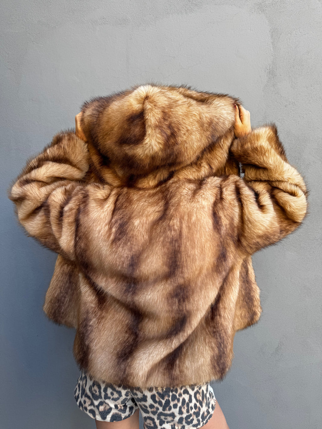 Pelliccia Viziami Ecolux - Pelliccia Marrone Caramello