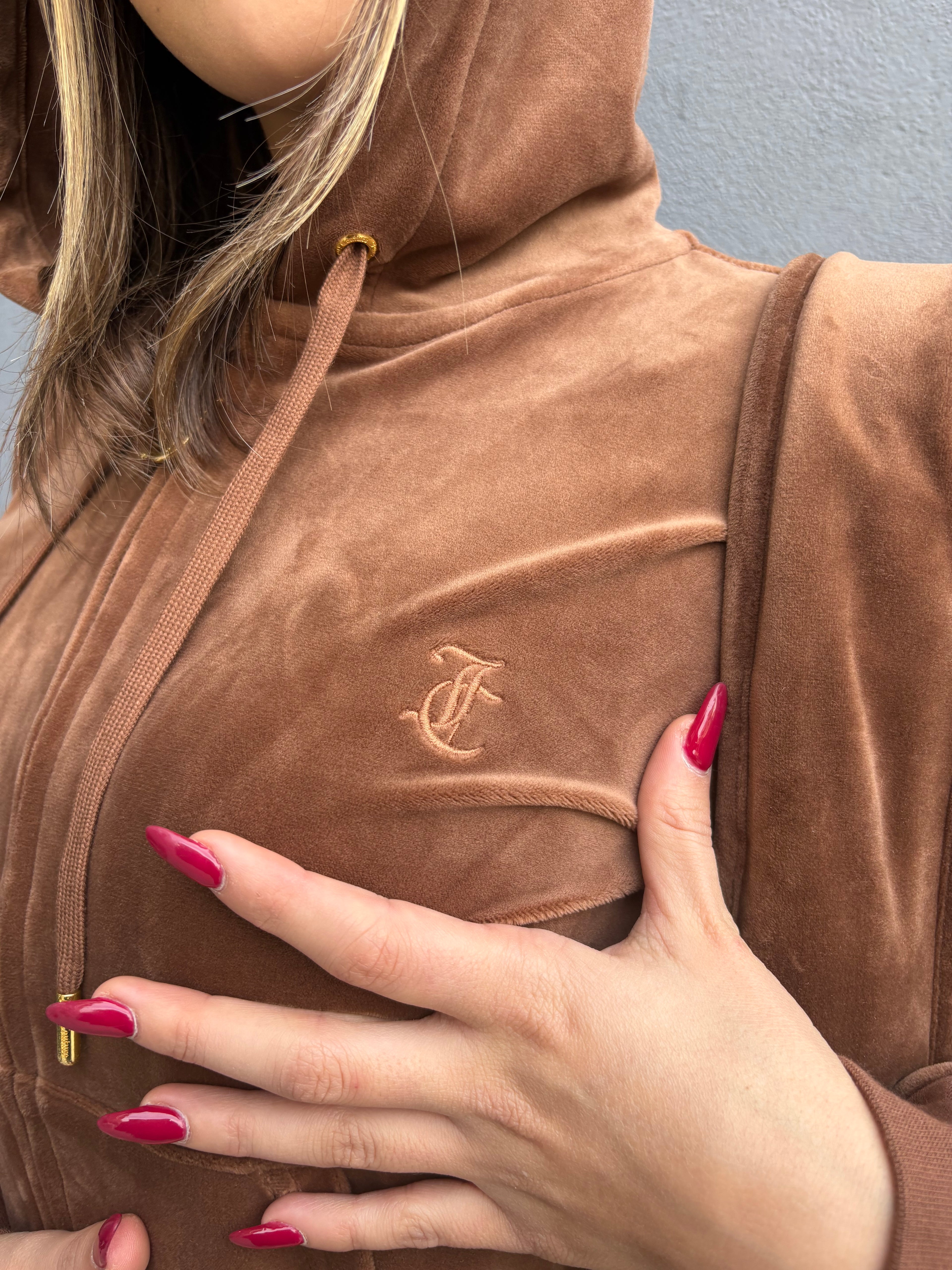 Felpa Juicy Couture - Felpa Gold Robertson Marrone