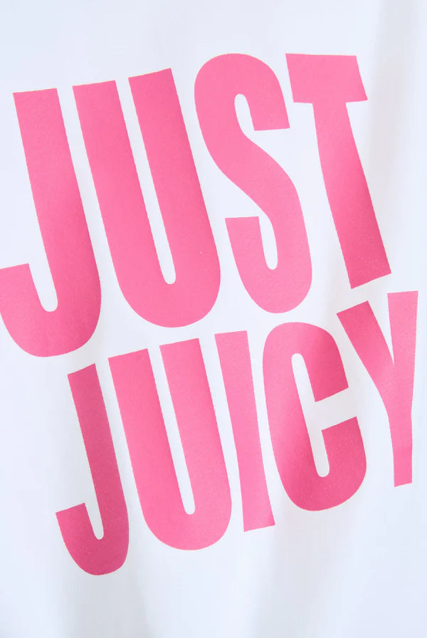 WHITE 'JUST JUICY' TANK