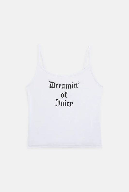 WHITE DREAMIN' PYJAMA CAMI TOP