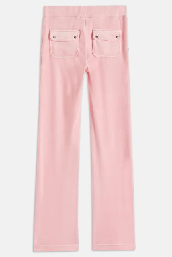 JUICY PINK CLASSIC VELOUR DEL RAY POCKETED BOTTOMS